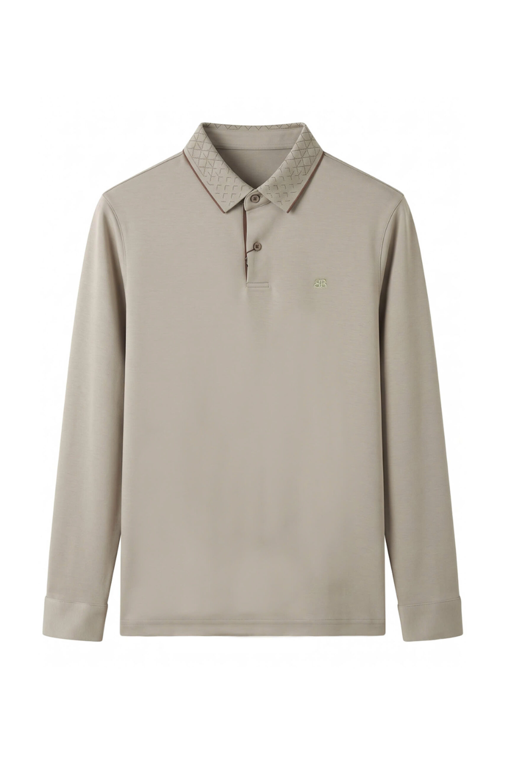 Polo Dài Tay Tơ Gỗ Sồi Cashmere Premium