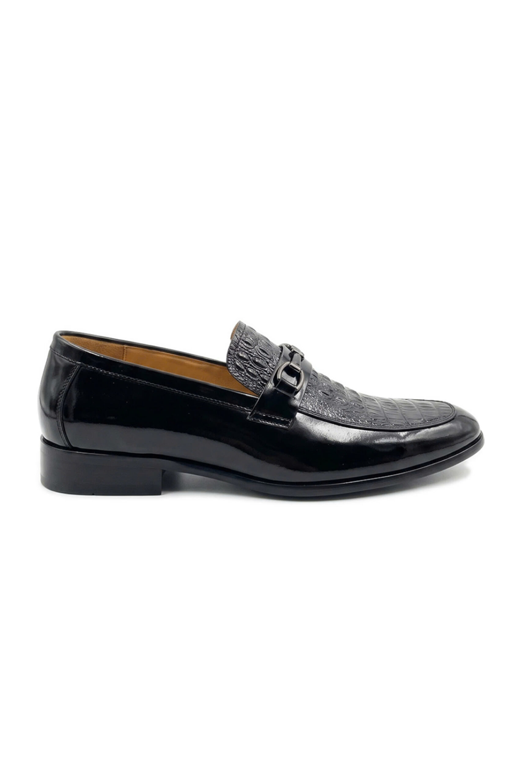 Giày Loafer Da Cá Sấu Signature