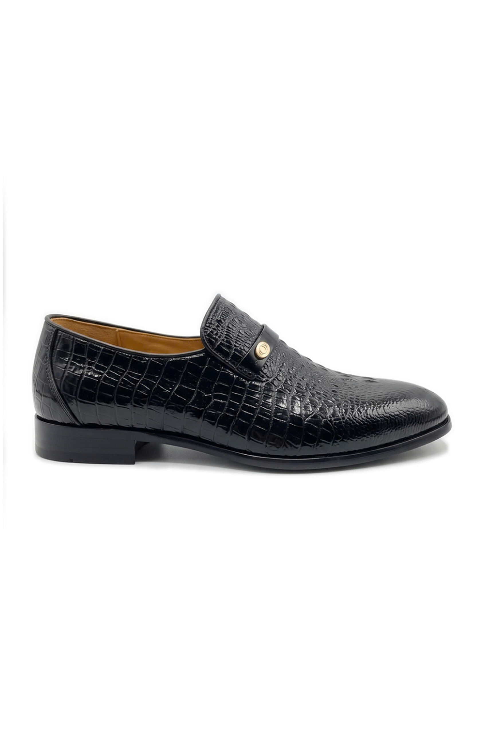 Giày Loafer Da Cá Sấu Signature